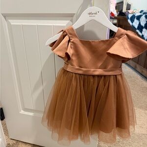 Azazie Bronzer Flower Girl Dress